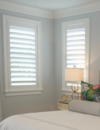 Plantation shutters with hidden tilt rods in Fort Lauderdale